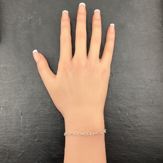 Vintage Solid Sterling Silver Interlocking Hearts… - image 7