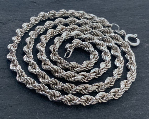 ヴィンテージ モダニストリンクチェーンネックレス シルバー925