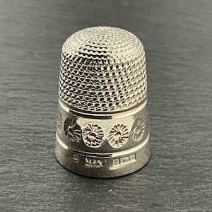 Vintage Sterling Silver Thimble