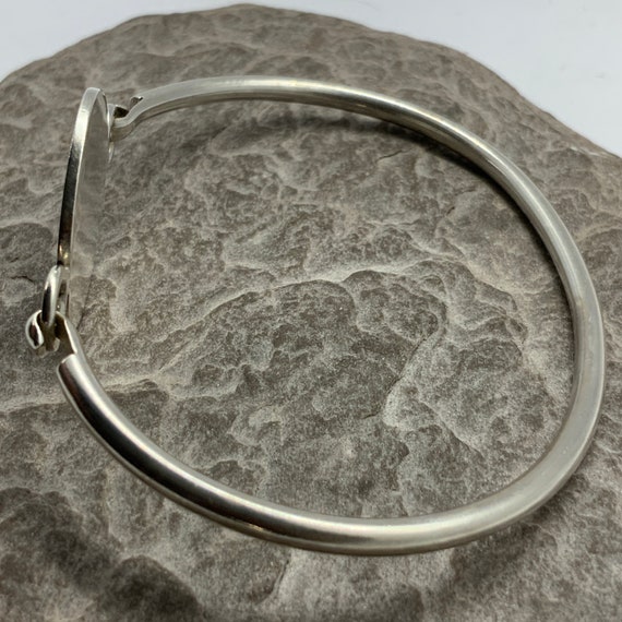 Vintage Solid Sterling Silver Hinged Stacker Spac… - image 6