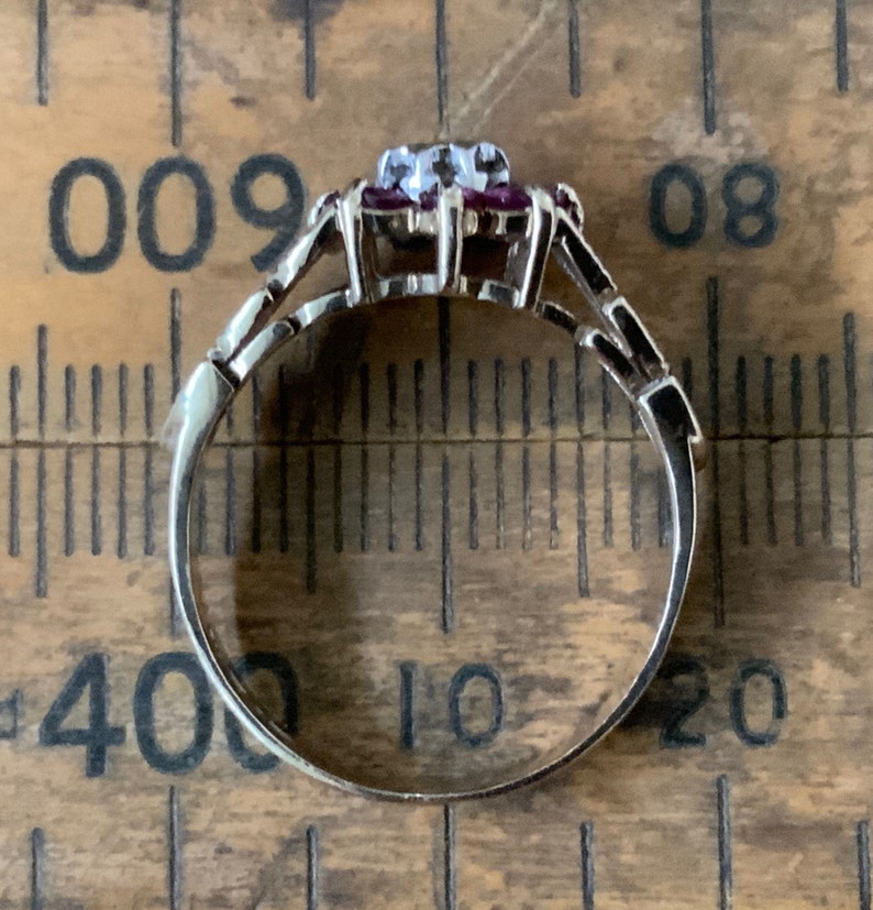 Details about   9ct Gold Pink Sapphire & Diamond Ring Size M
