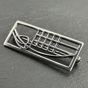 Vintage Sterling Silver Celtic Rose Brooch