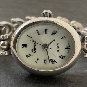 Vintage Solid Sterling Silver Quartz Wrist Watch
