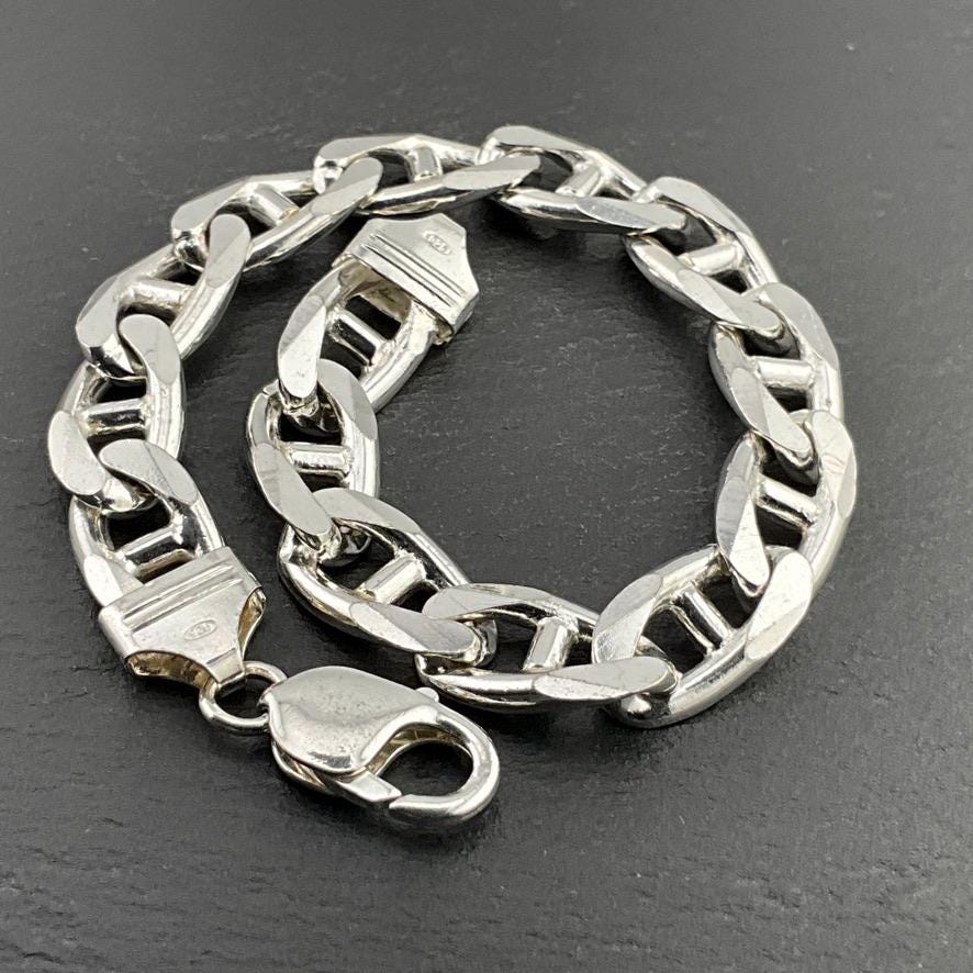 vintage シルバー 925 bracelet Vintage Sterling Silver Curb Link Bracelet - Etsy