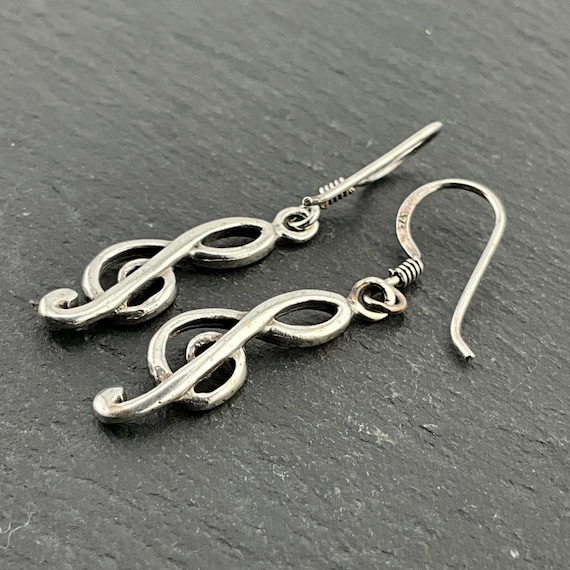 My Shape Nota musicale orecchini pendenti per donna uomo regali in acciaio inossidabile classico violino musicale ciondola gioielli orecchino regalo Musican  36