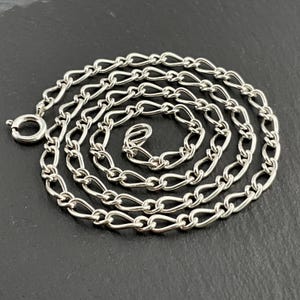 Vintage Sterling Silver Fancy Link Necklace