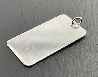 ヴィンテージ スターリングシルバー インゴット ペンダント ネックレス