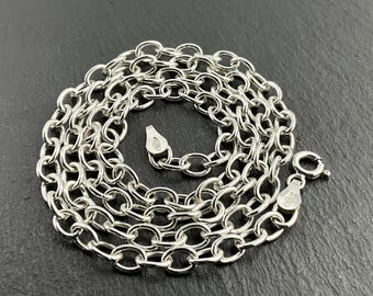 Chaîne En Argent 925 Vintage – Signée, 21,78g, Bijou Ancien Et élégant !