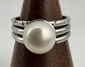 Vintage Tiffany & Co. Atlas Band Ring 1995 Minimalist Grooved