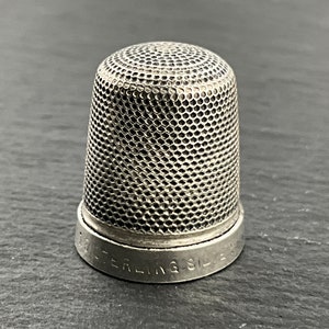 Vintage Sterling Silver Thimble