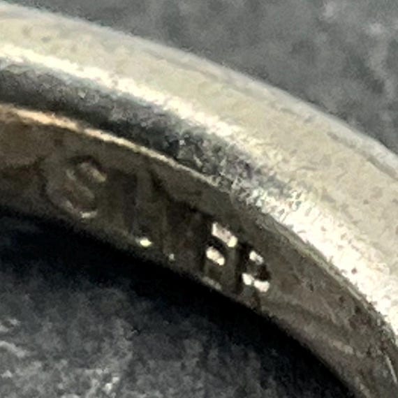 Vintage Ruby Sterling Silver Solitaire Ring, UK S… - image 8