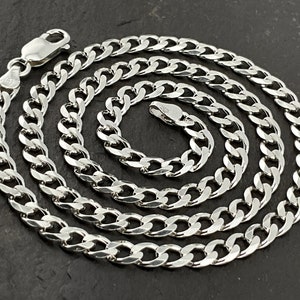 Vintage Sterling Silver Curb Necklace