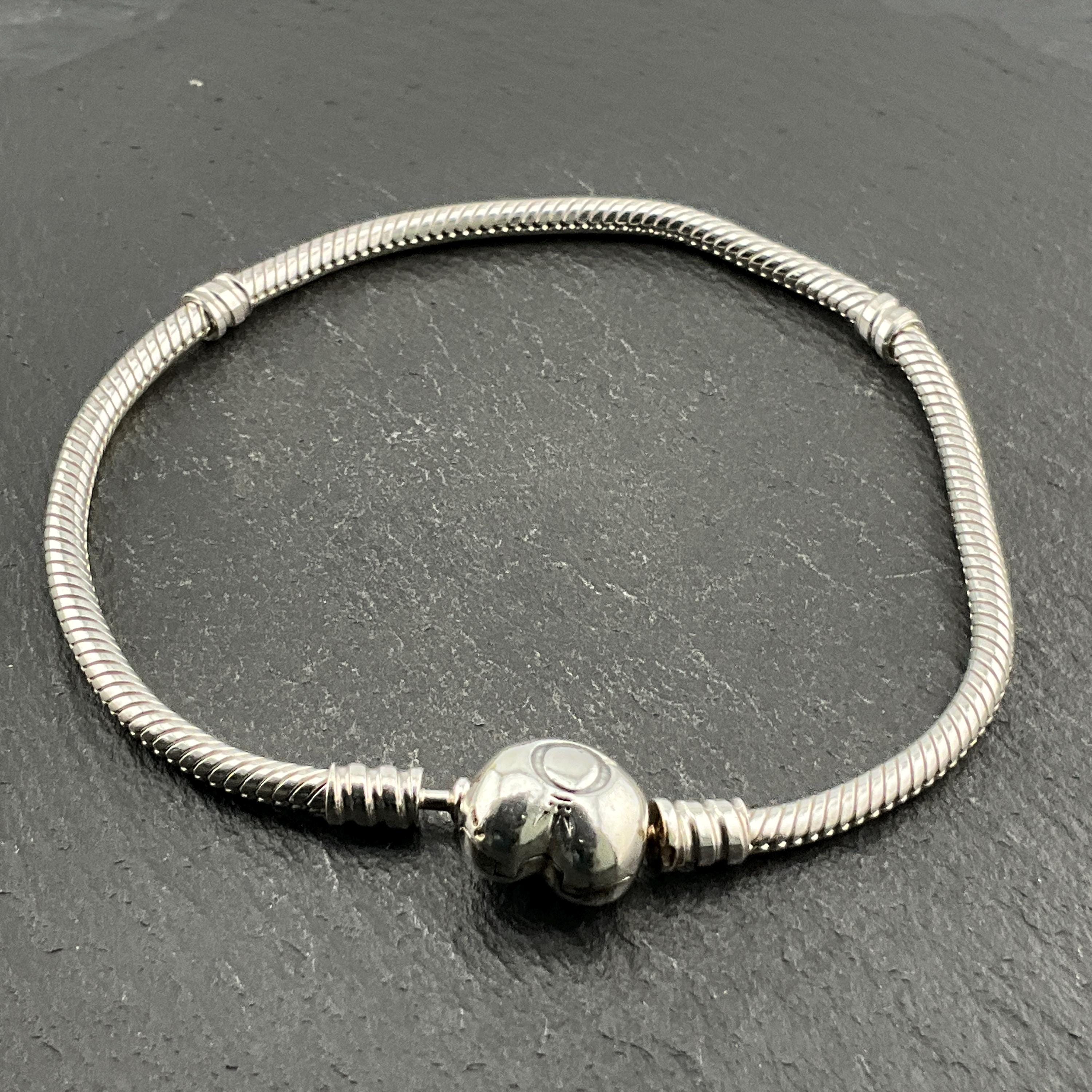 Genuine Pandora Sterling Silver Snake Chain Bracelet - Etsy Canada