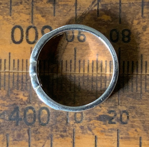 Vintage Sterling Silver Celtic Band Ring, UK Size… - image 9
