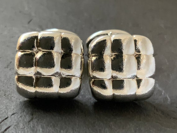 Genuine Links of London Sterling Silver Cuff Links View 2