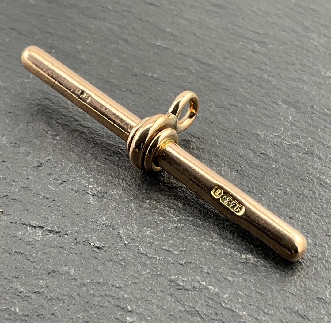 Vintage 9ct Rose Gold T bar Pendant Etsy Vintage 9ct Rose Gold T bar Pendant Etsy