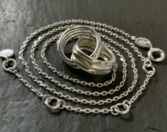 Interlocking circle necklace shop links of london