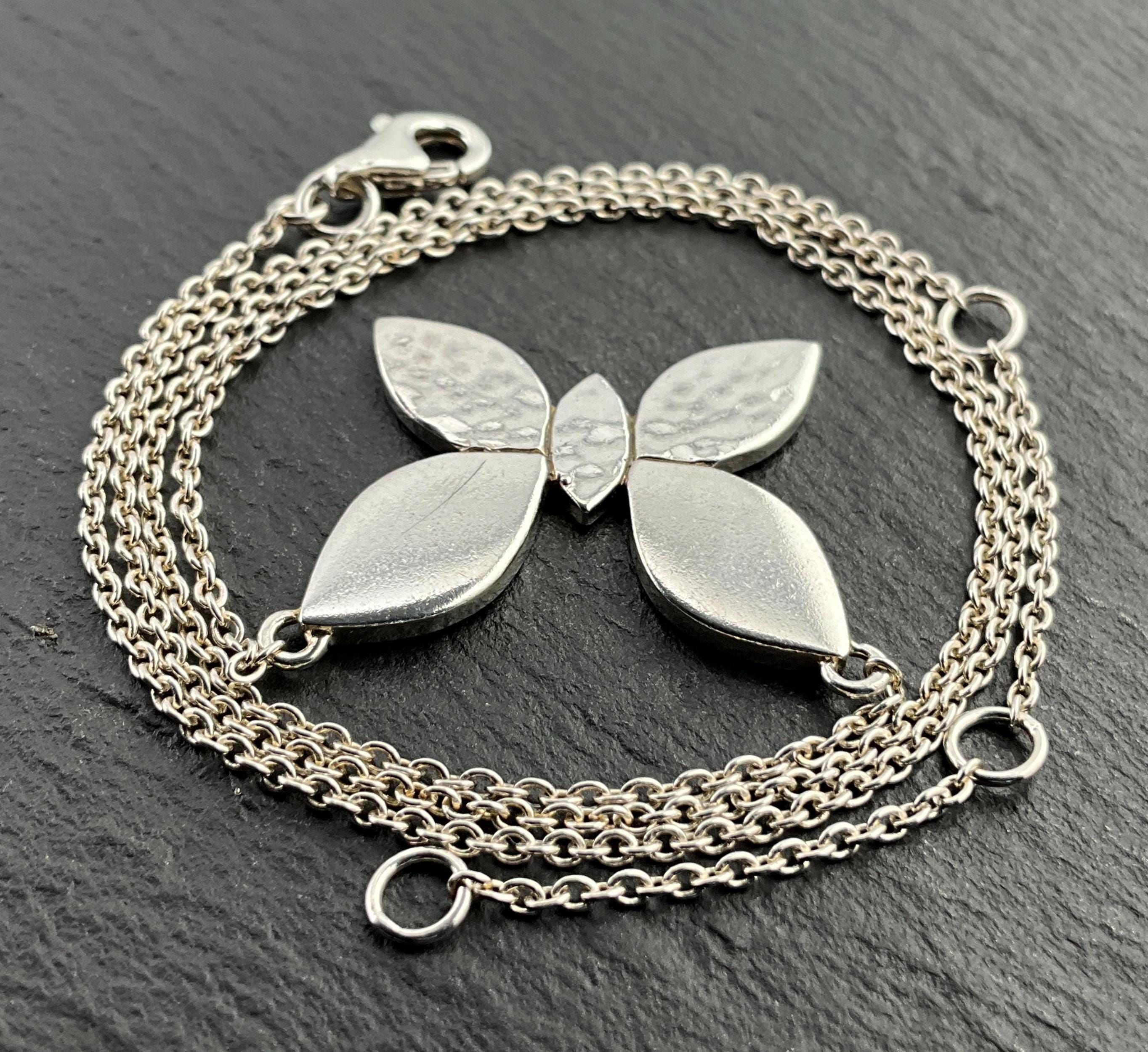 Vintage Sterling Silver Ball Link Necklace
