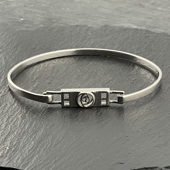 Genuine Kit Heath Sterling Silver Celtic Rose Hook Bracelet
