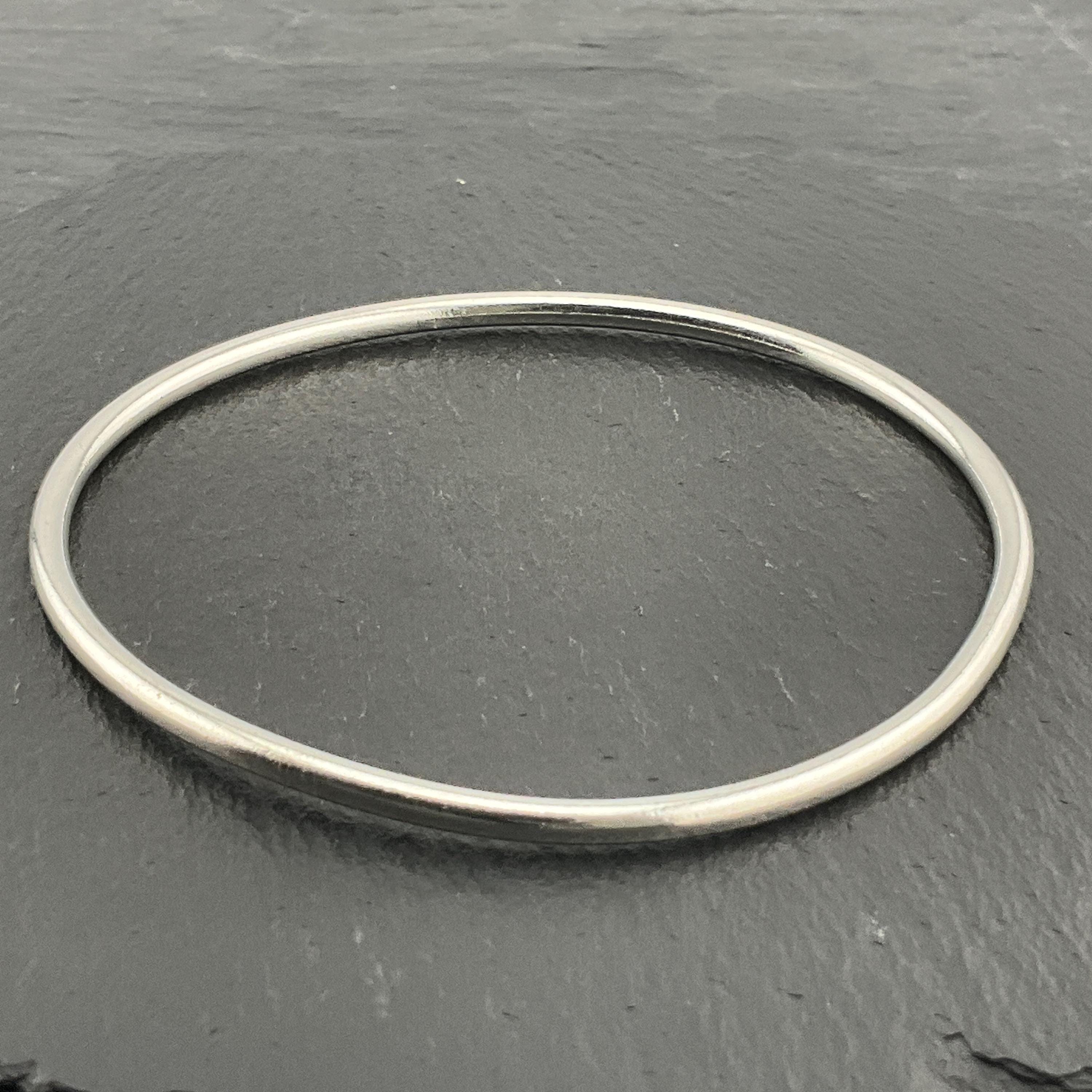 Vintage Sterling Silver Stacker Spacer Bangle - Etsy