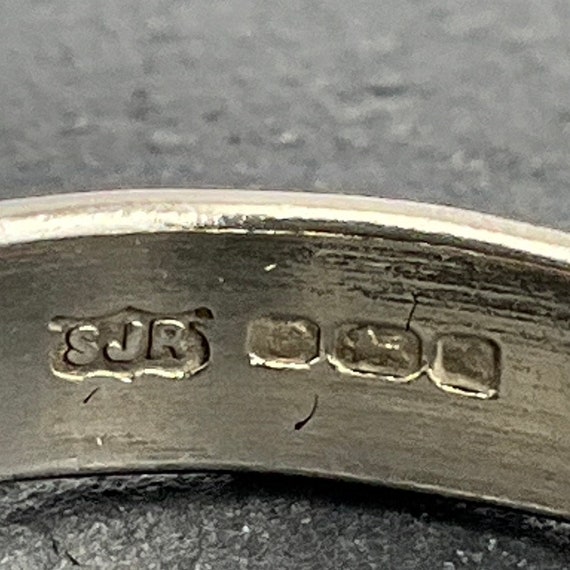 Vintage Sterling Silver Statement Ring, UK Size L… - image 7