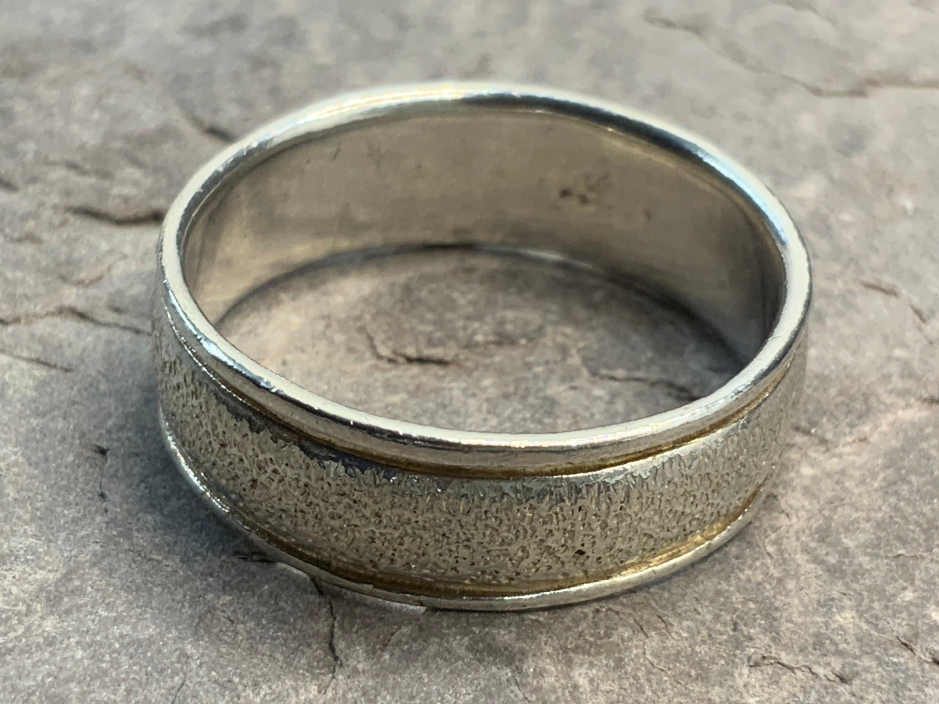 Vintage Solid Sterling Silver Stacker Spacer Band Chunky
