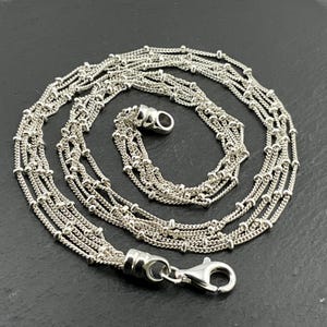 Vintage Sterling Silver Fancy Link Necklace