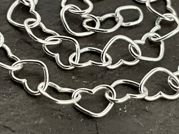 Vintage Solid Sterling Silver Interlocking Hearts… - image 5
