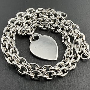 Vintage Heavy Sterling Silver Rolo Belcher Link Necklace