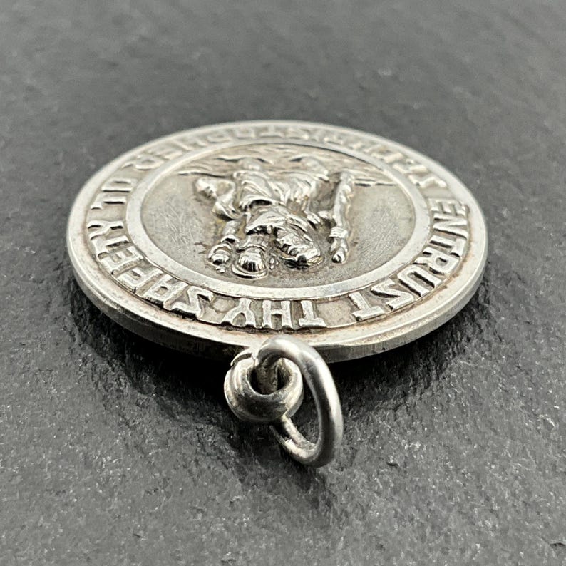 Genuine Vintage Jenson Solid Sterling Silver 'entrust Thy Safety