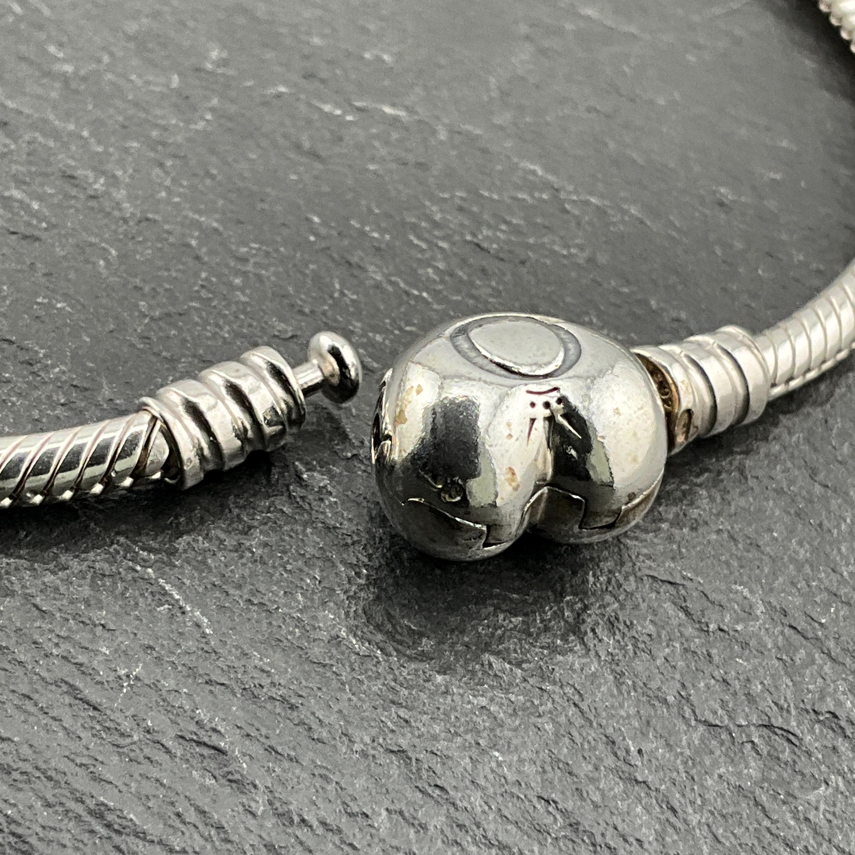 Genuine Pandora Sterling Silver Snake Chain Bracelet - Etsy Canada