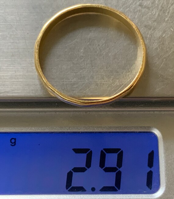 Vintage 18ct Gold Wedding Band Stacker Spacer Ring, S… Gem