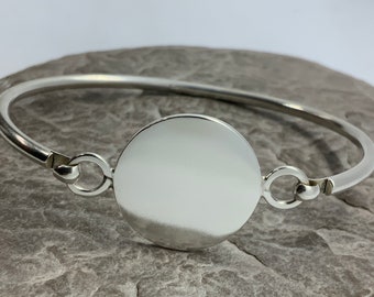 Vintage Solid Sterling Silver Hinged Stacker Spacer Bracelet