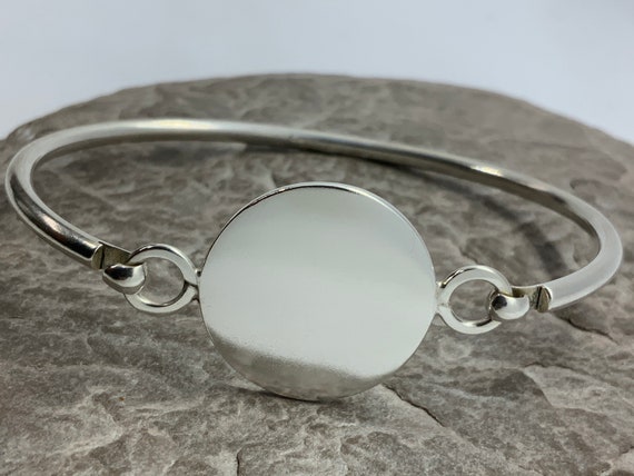 Vintage Solid Sterling Silver Hinged Stacker Spac… - image 1