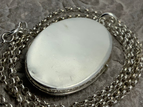 Vintage Sterling Silver Locket Pendant 