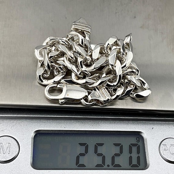 Vintage Sterling Silver Curb Link Bracelet - Etsy