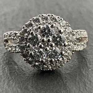 Vintage Cubic Zirconia Sterling Silver Solitaire Ring, UK Size O, US Size 7, EU Size 54