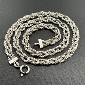 Vintage Sterling Silver Fancy Link Necklace