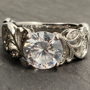 Qvc tacori 2024 diamonique engagement rings