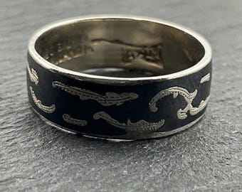 ヴィンテージ タイ スターリング シルバー リング サイン入り - 雷の