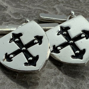 Vintage Sterling Silver Solid Cufflinks