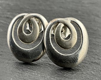 Silverly Orecchini A Bottone Fiore Con Marcasite - Argento Sterling 925 Ipoallergenico - Diametro 7 Mm - Regalo Con Panno Incluso