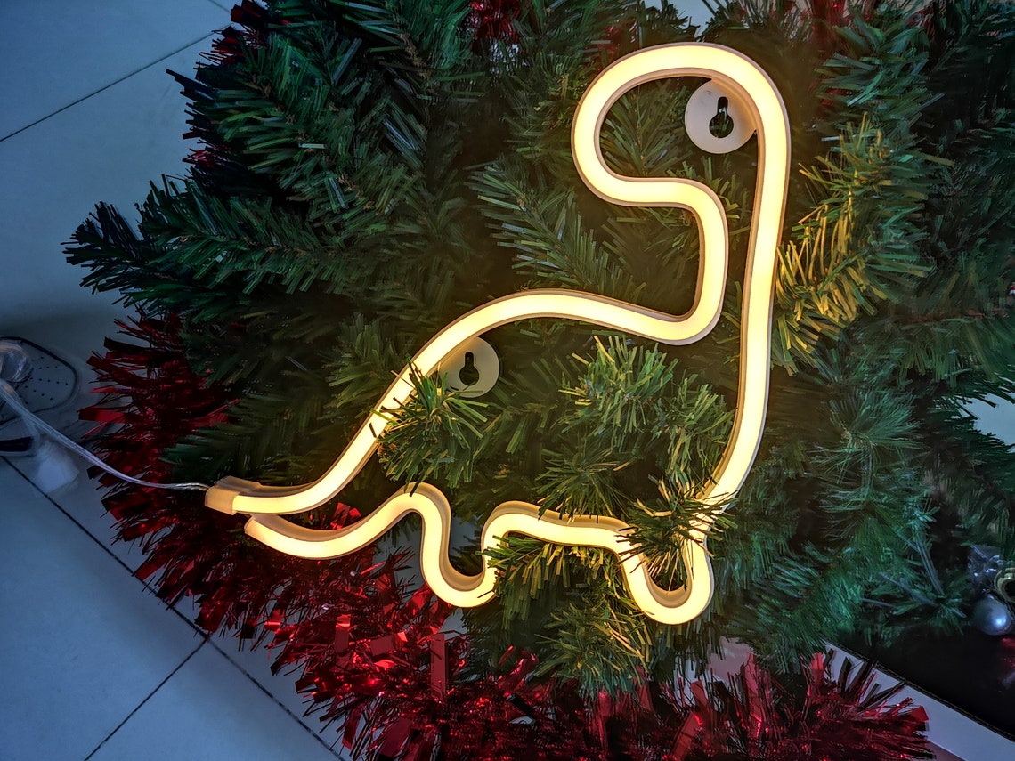 Dinosaur Neon / Dinosaur Neon Sign / Flex Neon Sign / Etsy