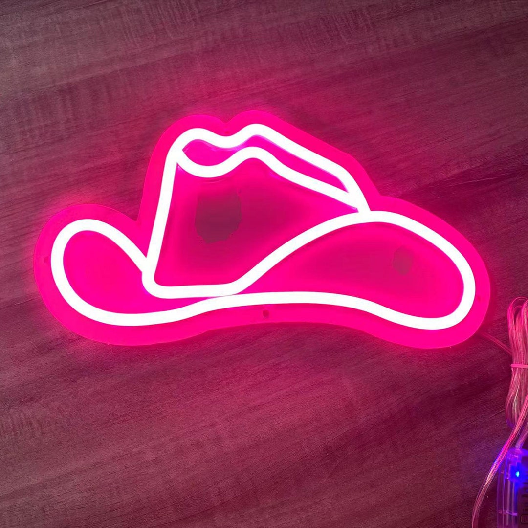 Custom Cowboy Hat Neon Sign Western Style Wall Art - Etsy Singapore