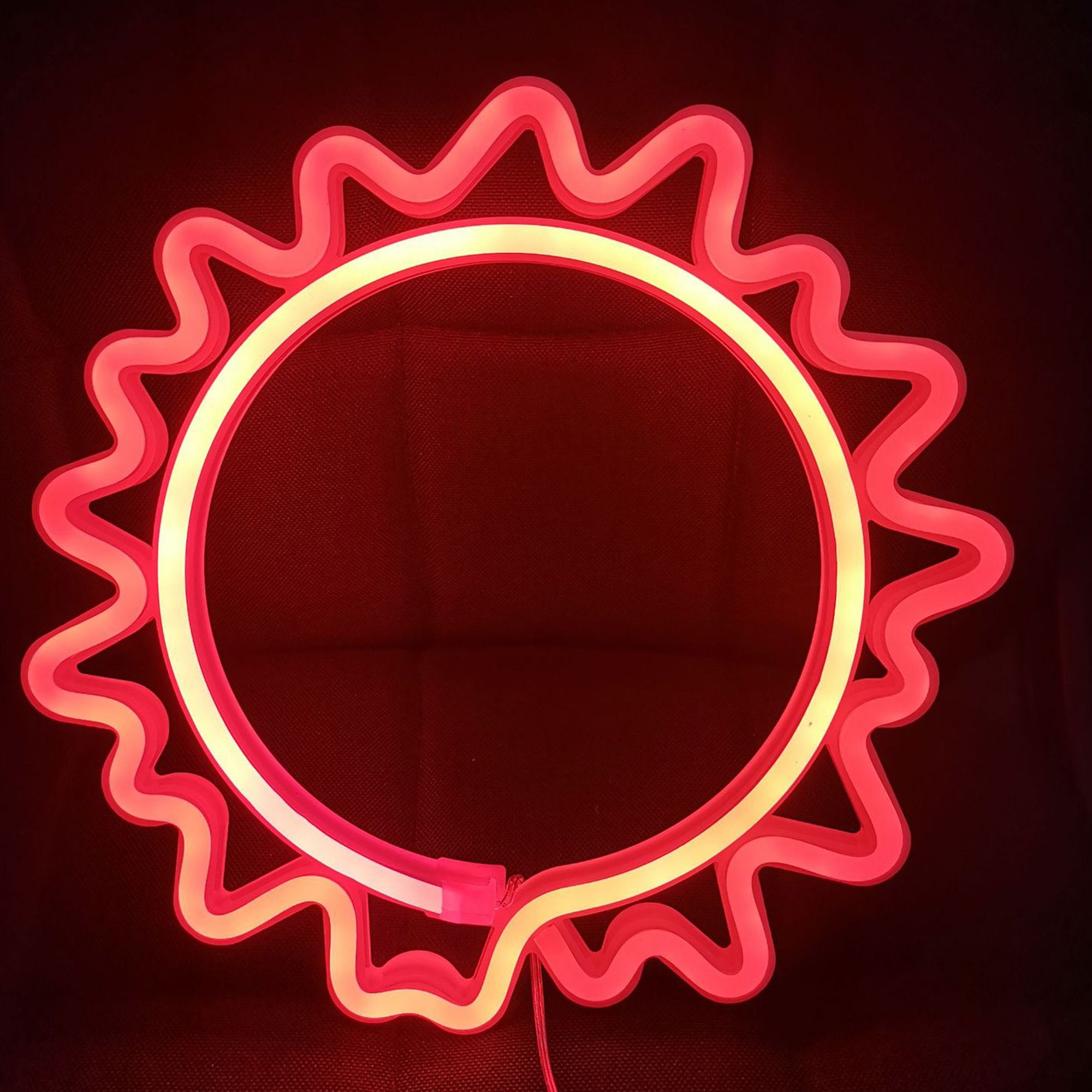 Sun Neon LED Neon Sign Sun LED Neon Wall Mount Sign Wall Etsy