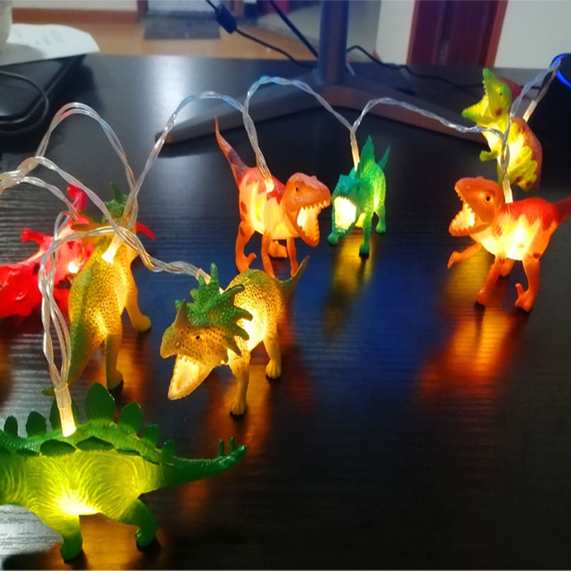 Dinosaur String LED Lights Dinosaur String Lights Dinosaur Etsy
