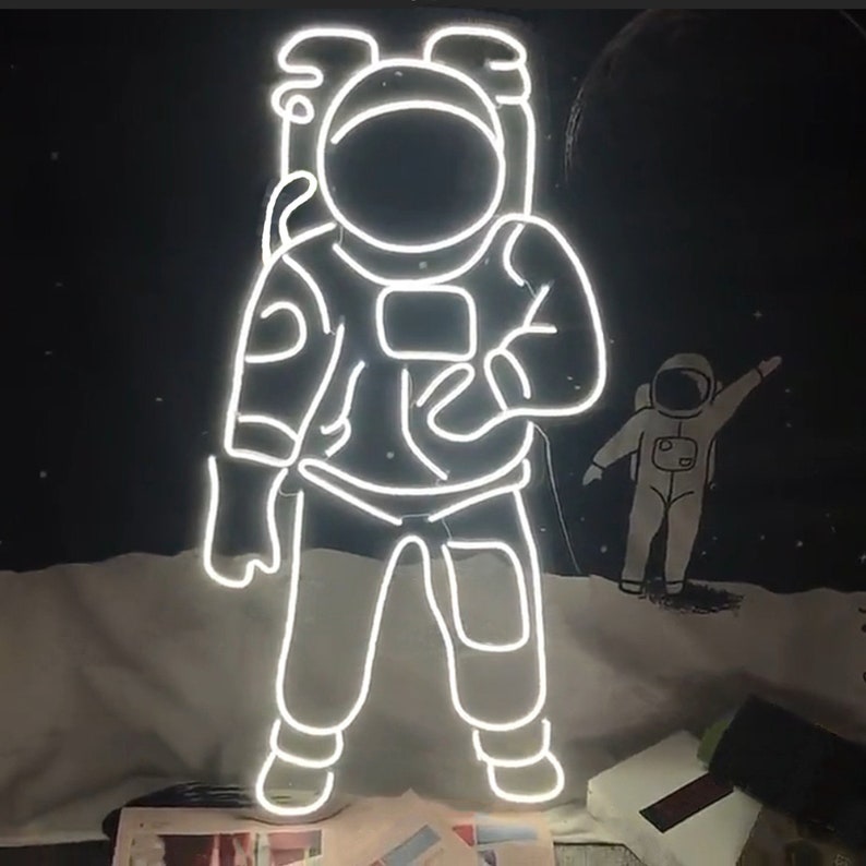 Astronaut Neon Sign Space Neon Light LED Sign Neon Sign - Etsy