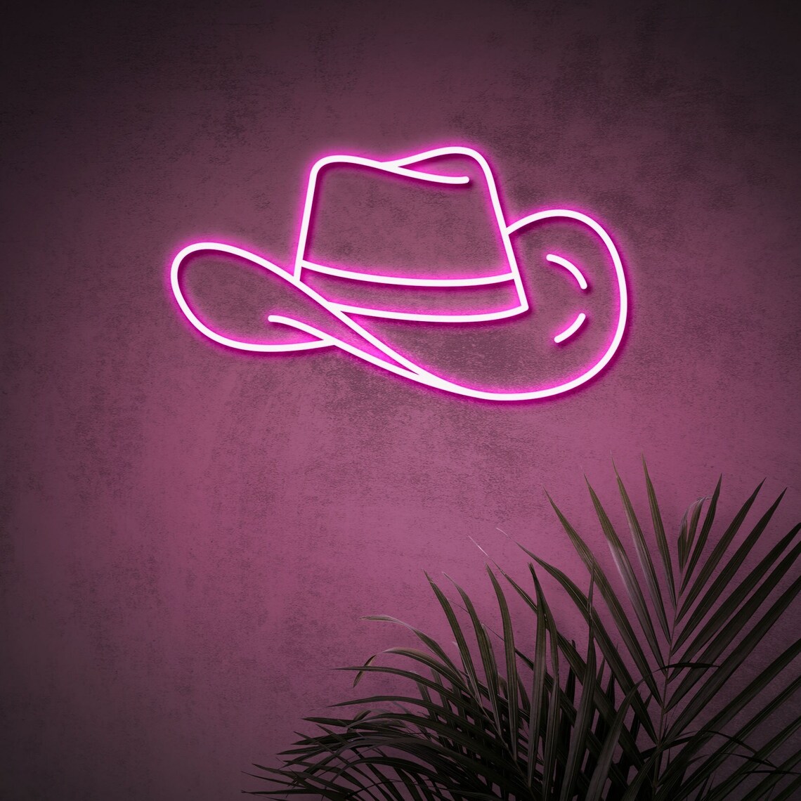 Cowboy Hat Neon Sign Cowboy Straw Hat Neon Sign Cowboy Hat Etsy UK
