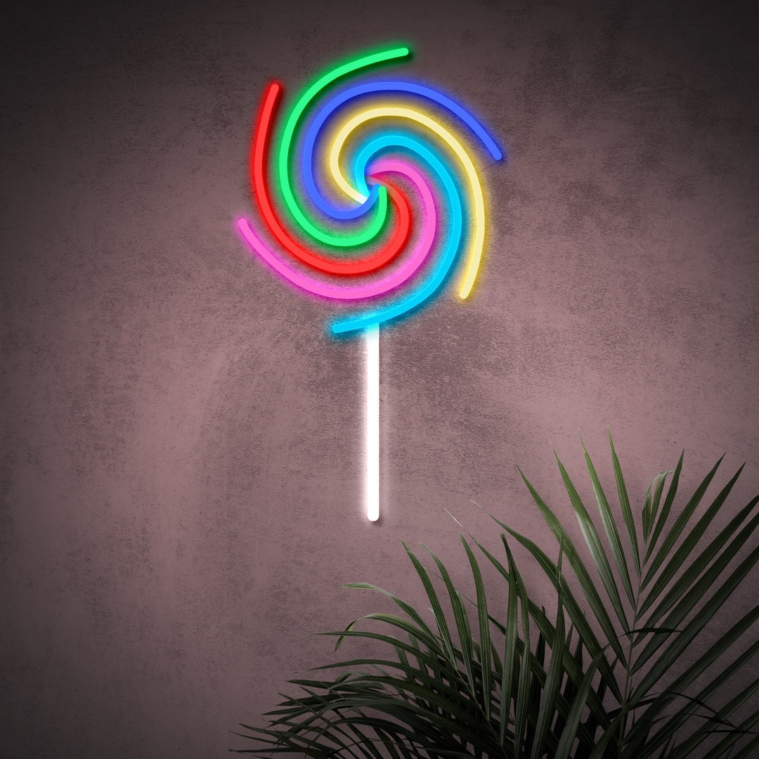 Custom Lollipop Neon Sign Personalized Led Neon Light Sign - Etsy