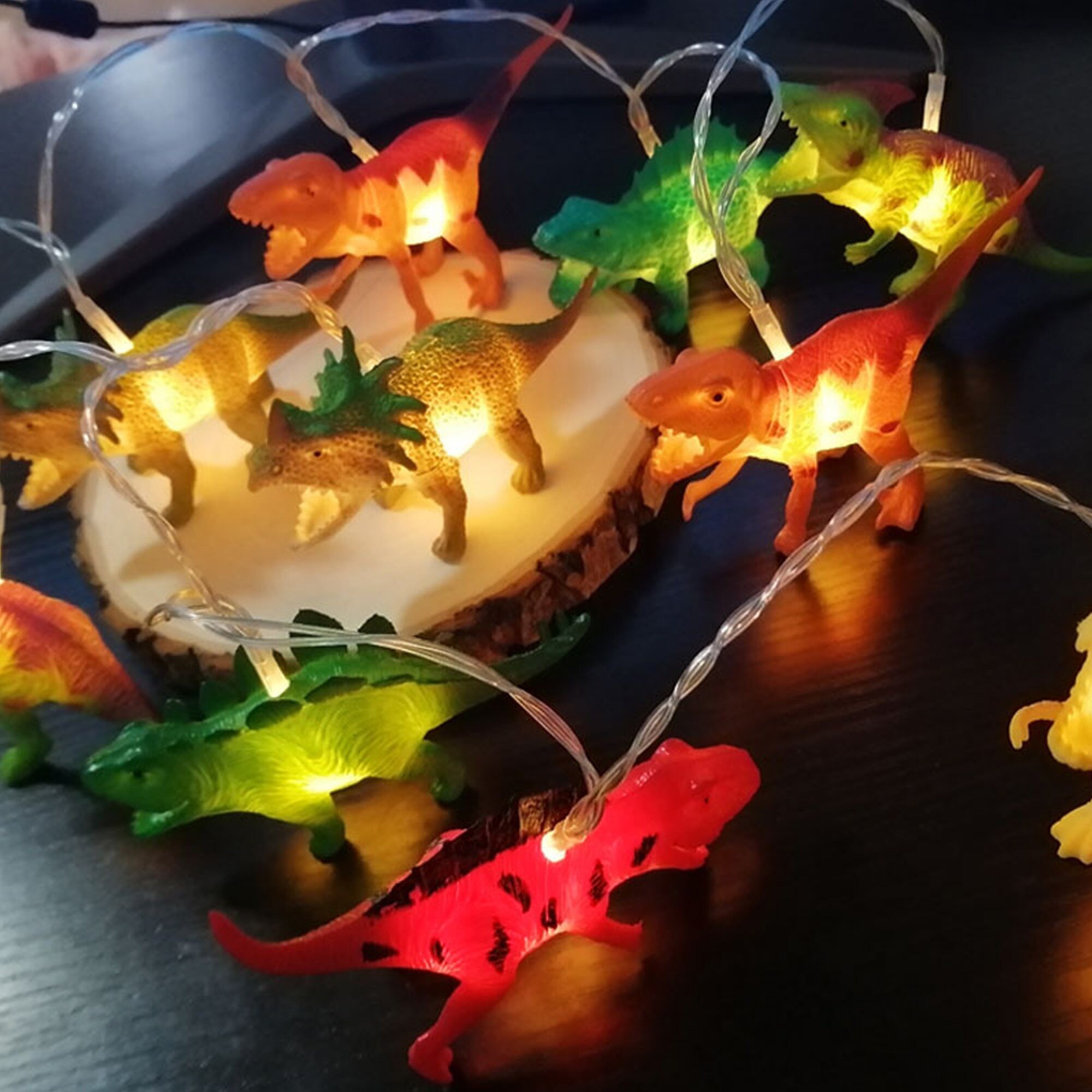 Dinosaur String LED Lights Dinosaur String Lights Dinosaur Etsy
